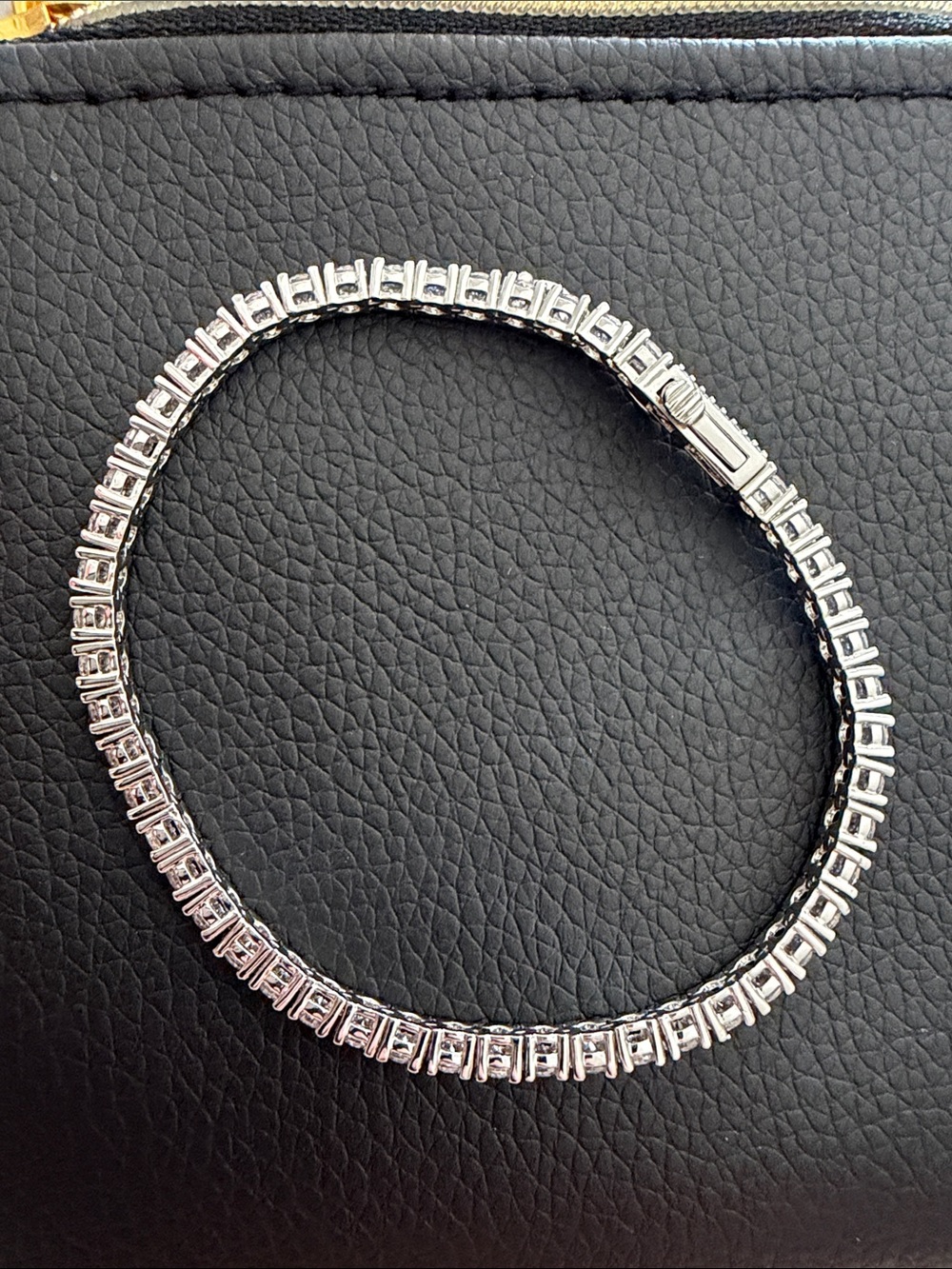 Gld Men’s White Gold Tennis Bracelet 3mm